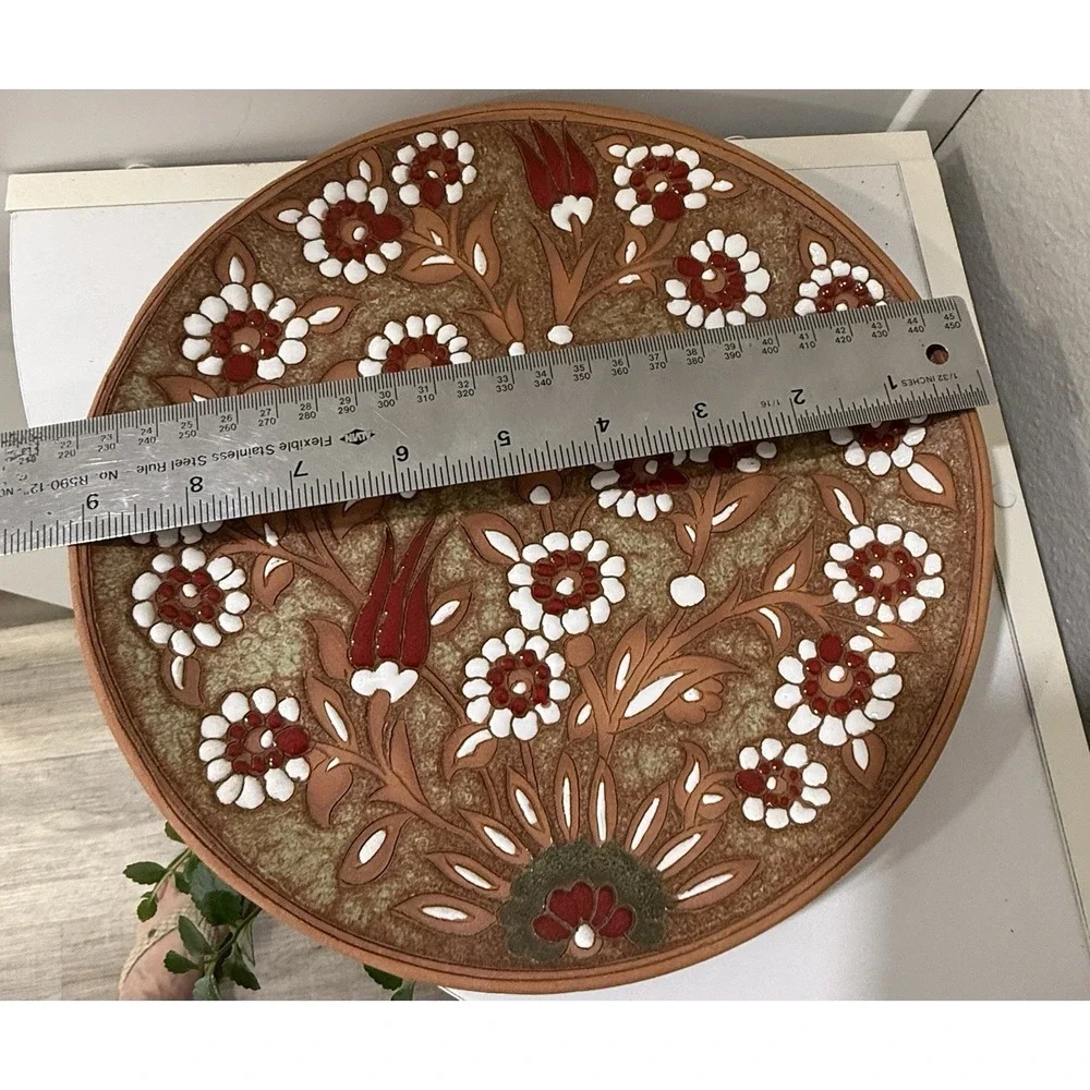 Vintage Hand Made Painted Terracotta 9